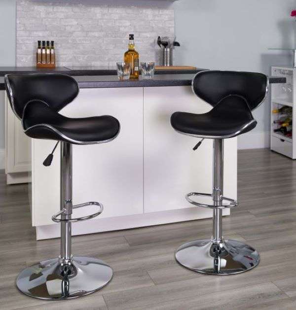 Modern Sports Barstools - Black