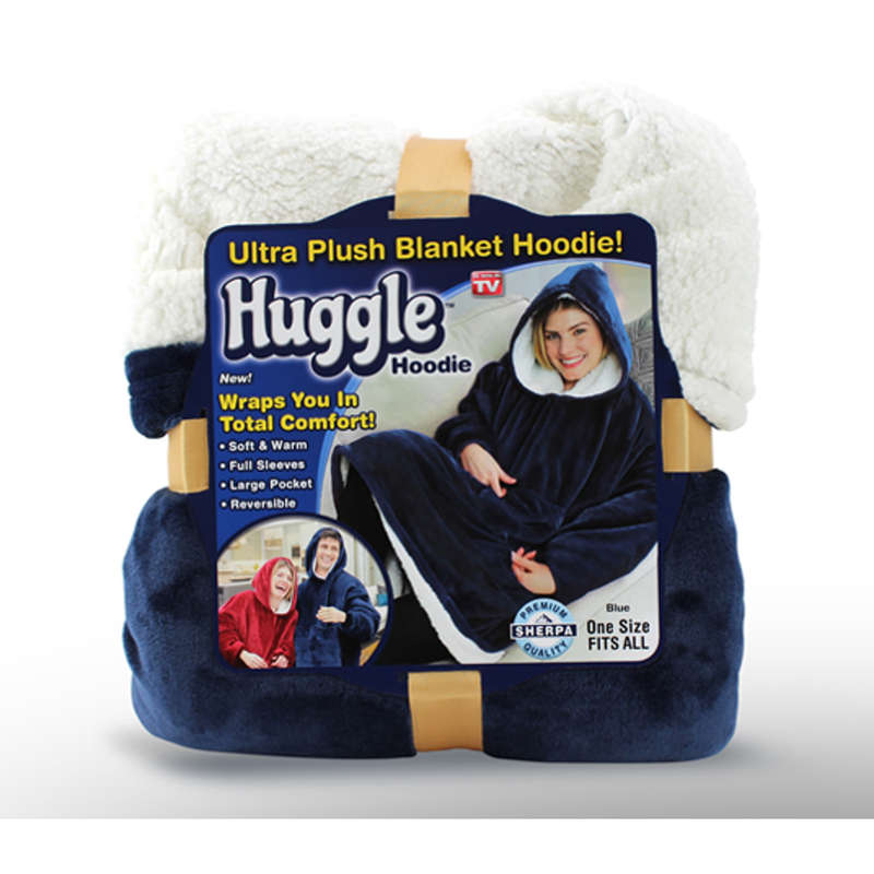 One Size Fits All, Ultra Plush Blanket, Huggie Hoodie, TV Blanket