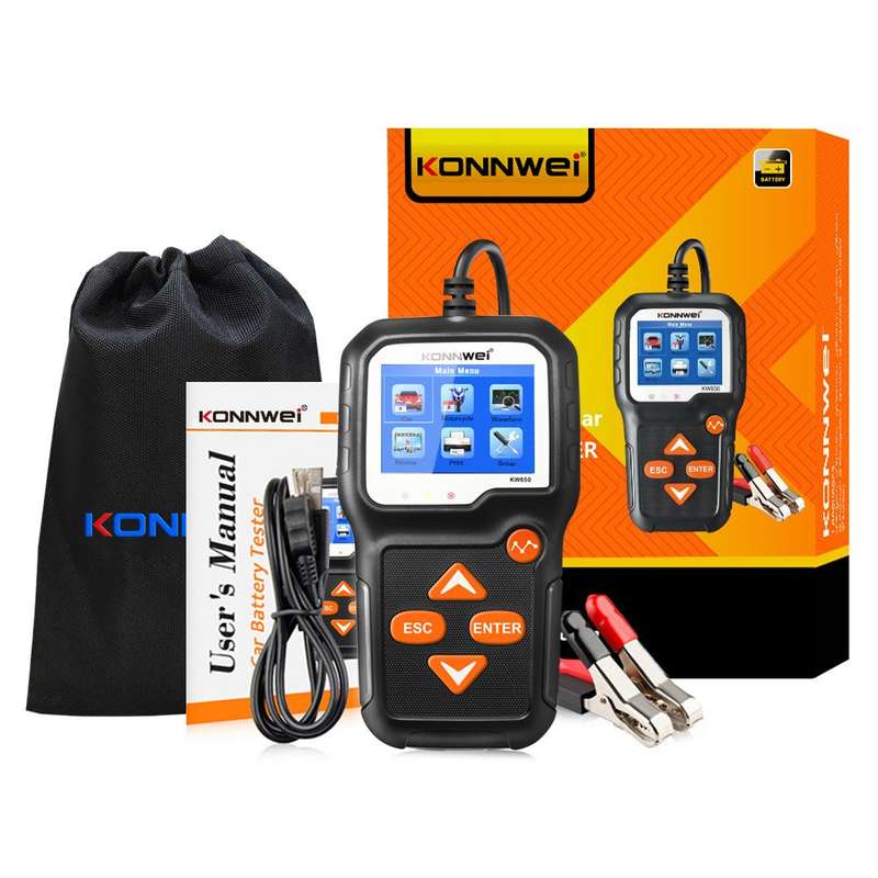 Konnwei KW650 Motorcycle & Car Battery Tester