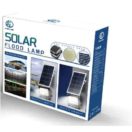 Ecomlight 60W Premium Solar LED Flood Light with Remote - 4 Pack