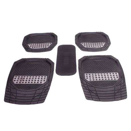 5 Pieces All Car Universal Rubber Floor Mat Set