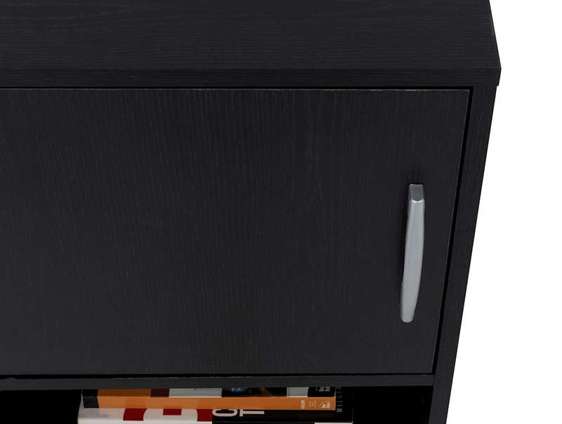 Modern Pedestal/Nightstand - 1-Drawer and 1-Shelf