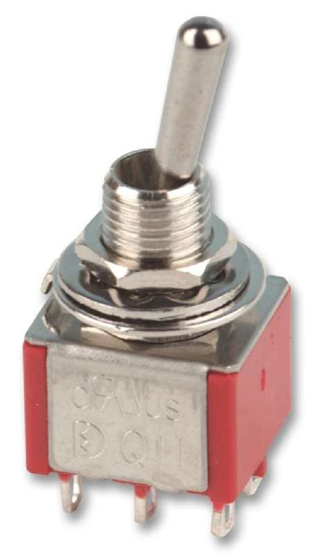 Multicomp Pro (1MD1T1B1M1RE) Toggle Switch, On-Off, DPDT, Non Illuminated