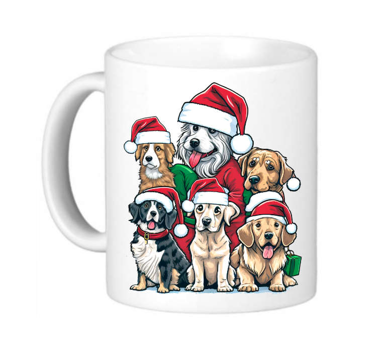 Christmas Coffee Mug - Cute Dog Coffee Mug