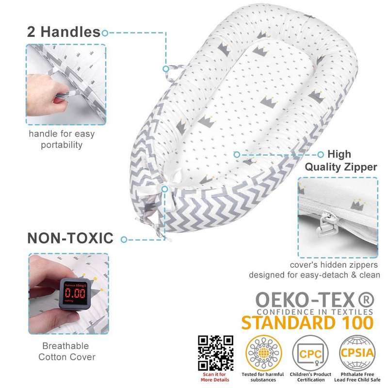 Baby Co-Sleeping Bassinet for Newborn Lounger