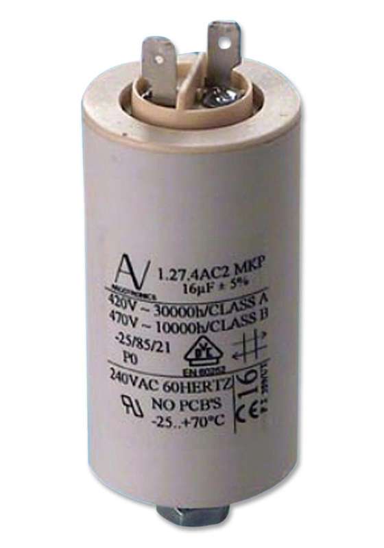 Kemet (C274AC35200SA0J) Motor Run Capacitor, Metallized PP, Can