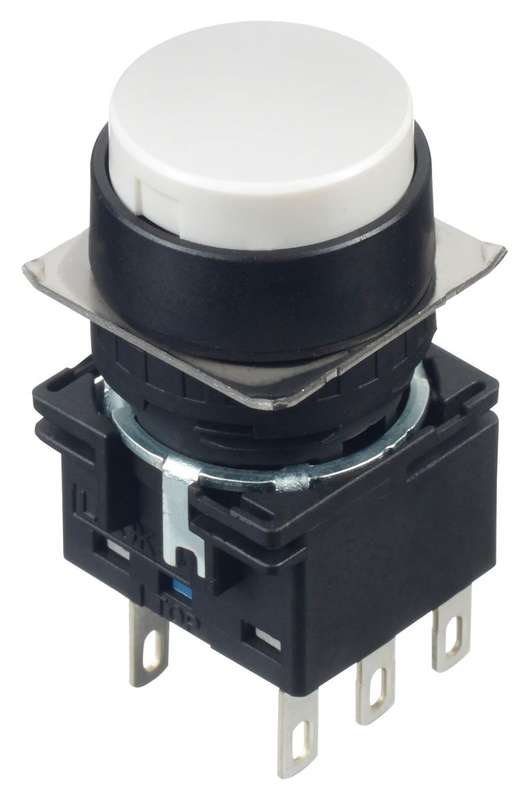 Idec (LB1B-A1T6W) Industrial Pushbutton Switch, LB, 16 mm