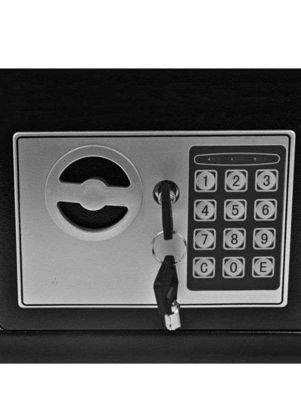 Digital Safety Security Box Safe Deposit Box - Black