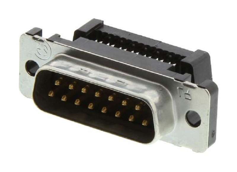 TE Connectivity (1658613-3) D Sub Connector, DB15, 15 Contacts, Plug