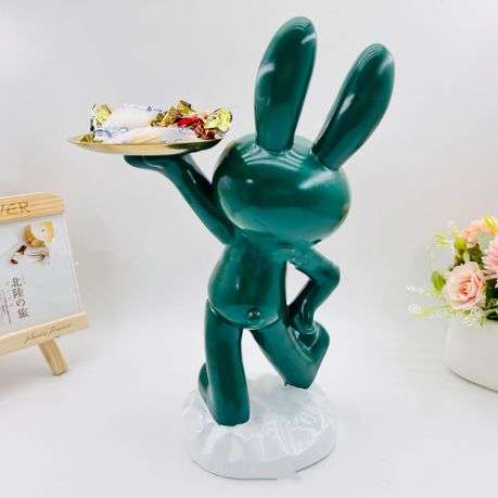 Rabbit Tray Home Decoration Resin Crafts