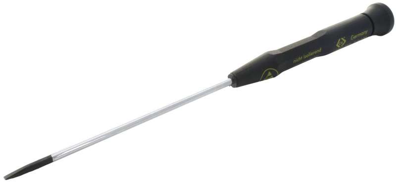 CK Tools (T4880XES310) Screwdriver, Slotted, Xonic, 100 mm Blade, 3 mm Tip