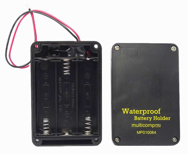 Multicomp Pro (MP010064) Battery Holder - 3xAA Size, 152mm, Screw, IP65