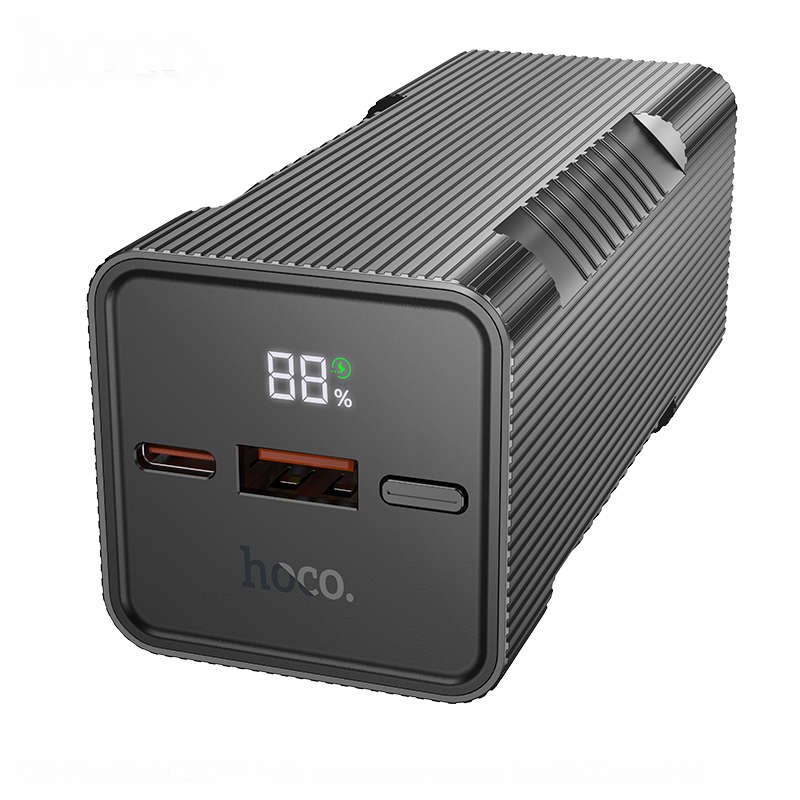 Hoco. Q15 10000mAh Fast Charging Power Bank with Built-in Flashlight - Black
