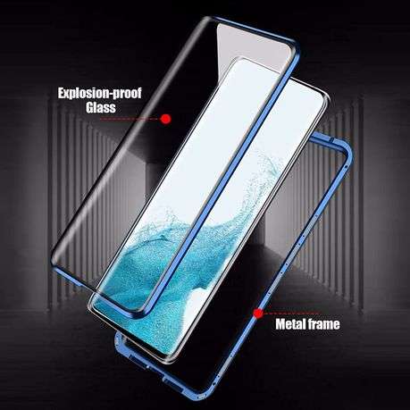 360 Magnetic Case for Samsung Galaxy S23 Ultra - Silver