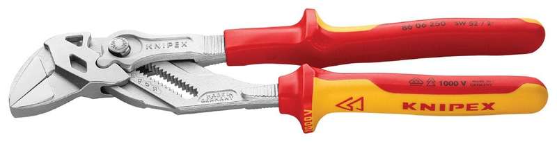 Knipex (86 06 250) Water Pump Plier, Insulated, 52mm Jaw Opening, 250mm