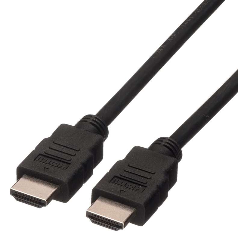Roline (11.44.5735) HDMI Type A Plug, HDMI Type A Plug, 16.4 ft, 5 m, Black
