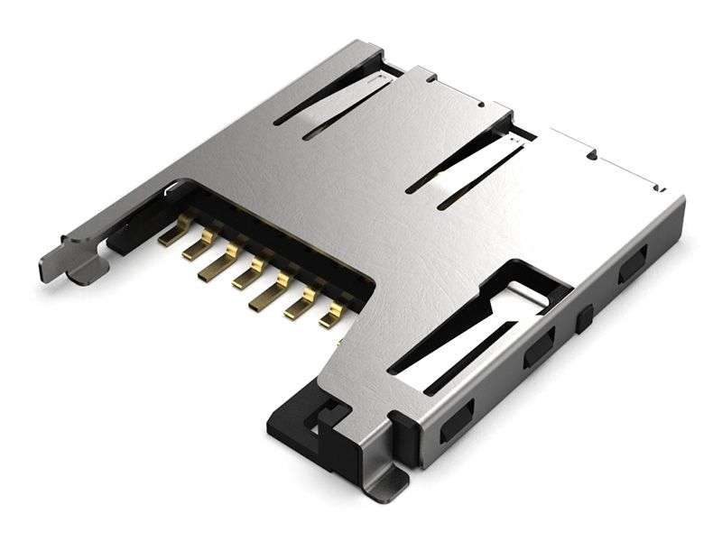 Gct (MEM2061-01-188-00-A) Memory Card Connector, MicroSD, Push-Push