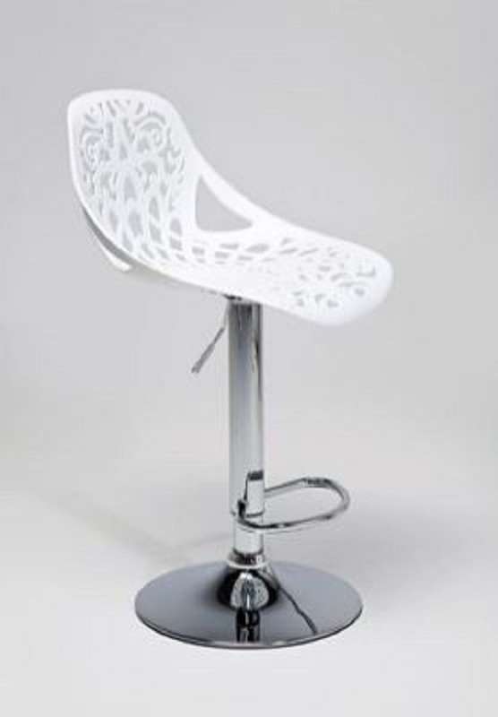 Reena Floral Barstool / Patio stools - White