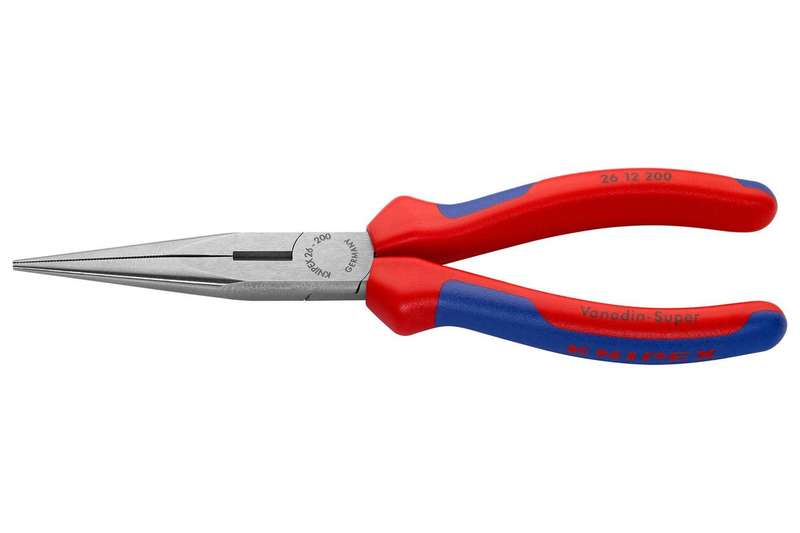 Knipex (26 12 200) 200mm Straight Jaw Snipe Nosed Side Cutting Pliers