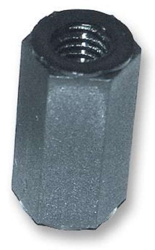 Ettinger (5.30.330) Standoff, Black Plated, Nylon 6.6 (Polyamide 6.6)