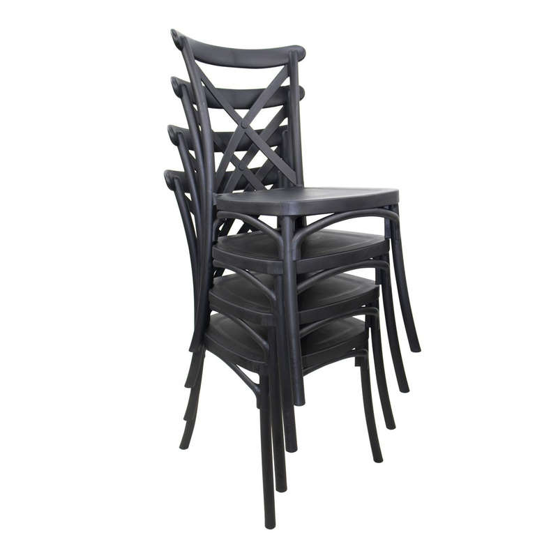Classic Cross Back Dining Chair - 2 Pack