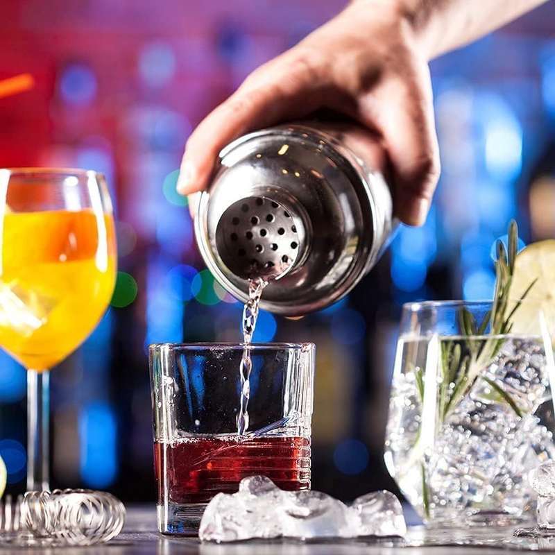 12 - Piece Stainless Steel Cocktail Shaker Bar Set