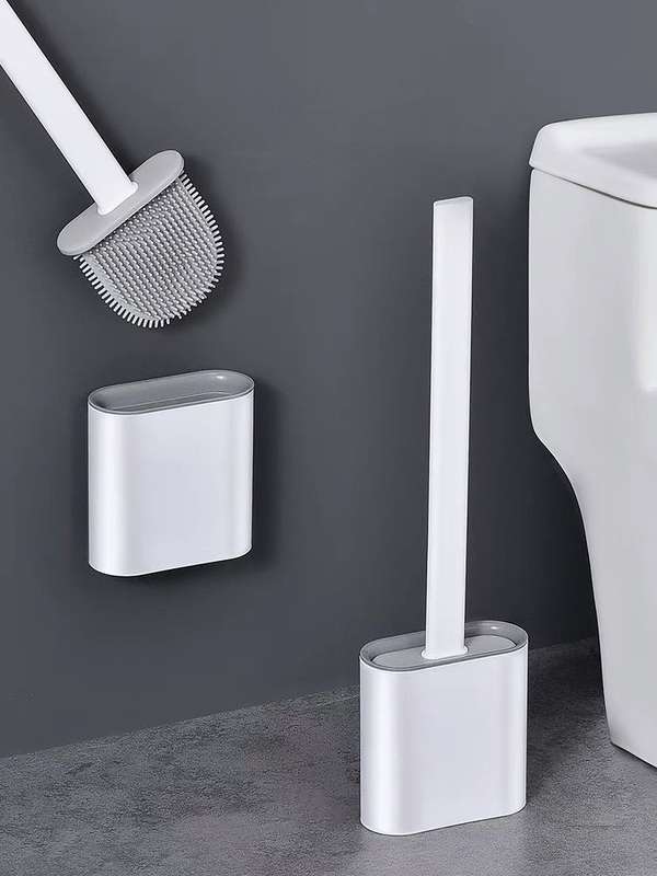 Silicone toilet brush