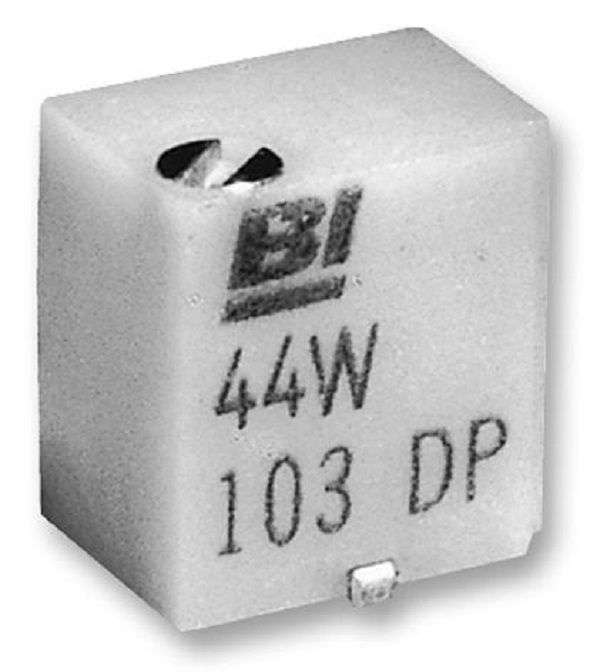 TT Electronics (44WR5KLFTB)Trimpot, Multi Turn, Cermet, Top Adjust, 5 kohm