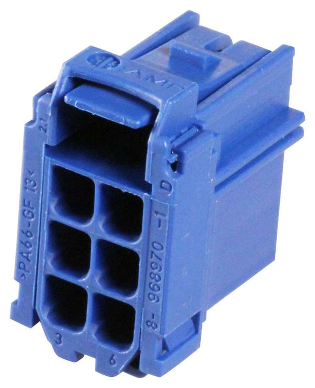 TE Connectivity (8-968970-2) Connector Housing, Receptacle, 6 Ways, 5 mm