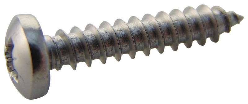 TR Fastenings (N60.750 PRA2ABS100-) Screw, Self-Tapping, No.6, 19 mm