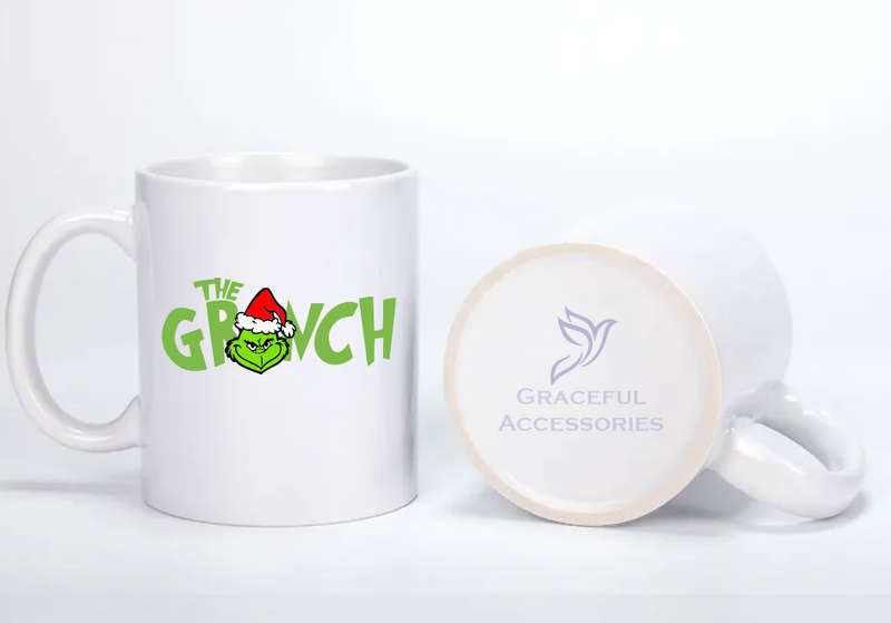 Christmas Grinch Couples Coffee Mug Set