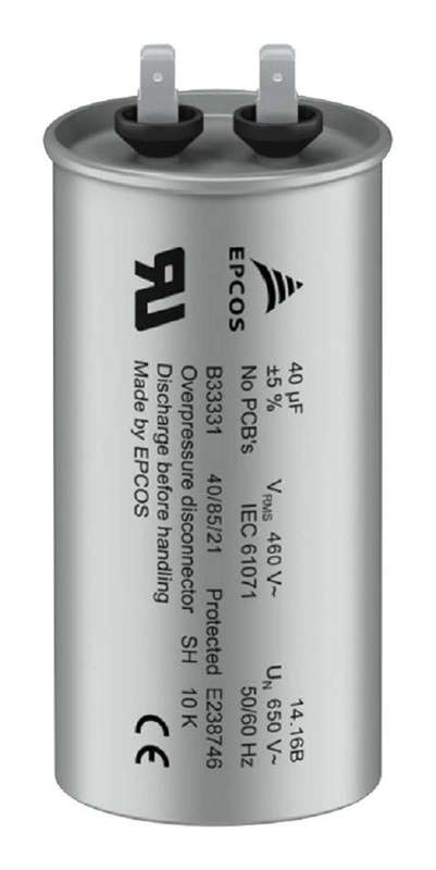 Epcos (B33331V7406J080) General Purpose Film Capacitor, 40 µF, ± 5%, 460 V