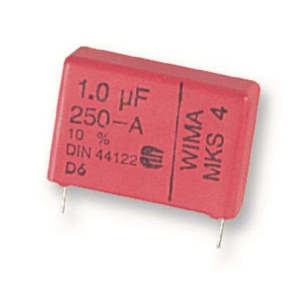 Wima (MKS4F041005B00KSSD) General Purpose Film Capacitor, 1 µF, ± 10%