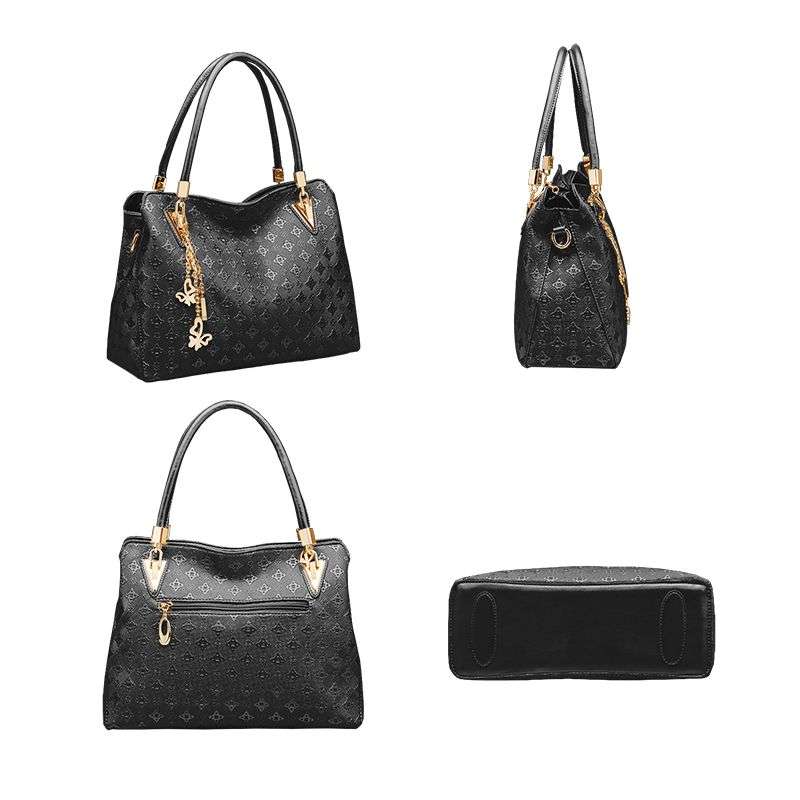 4 Pieces Purses And Handbags For Women Shoulder Tote Bag Set - White