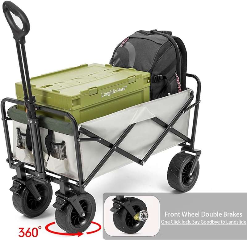 Large Portable Beach, Hiking, Camping, Shopping Trolley/Wagon