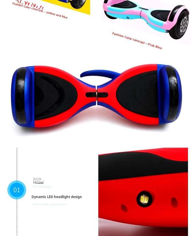 6.5 Inch Smart Auto Balance Hoverboard With Bluetooth Speaker PLUS Hoverboard Gokart