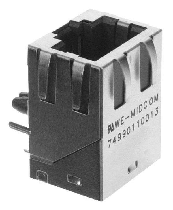 Wurth Elektronik (7499111446) Modular Connector, RJ45 Jack, 1 x 1 (Port)