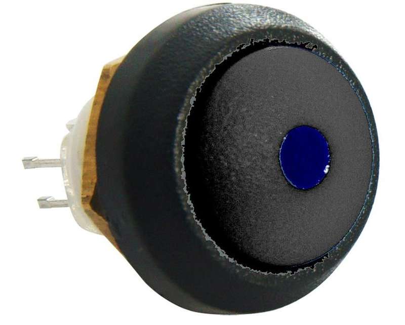 Itw Switches (48-1-RB-B-BK-B) Industrial Pushbutton Switch, 13.6 mm