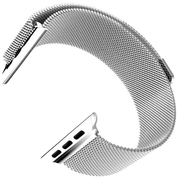 42/44/45/mm Milanese Stainless Steel Metal Magnetic Strap for Apple iWatch - Star Light Silver