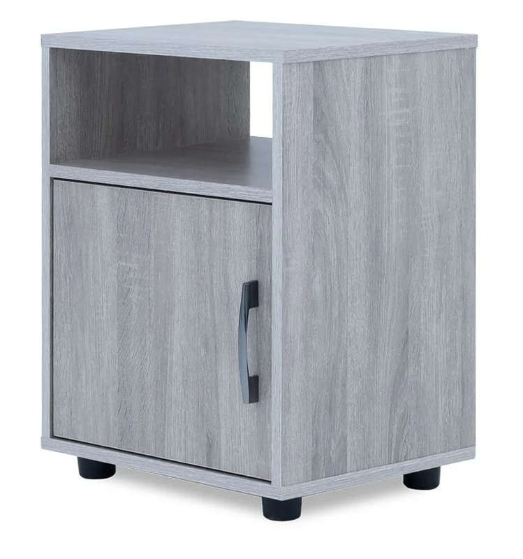 Modern Pedestal/Nightstand - 1-Drawer and 1-Shelf - Napa
