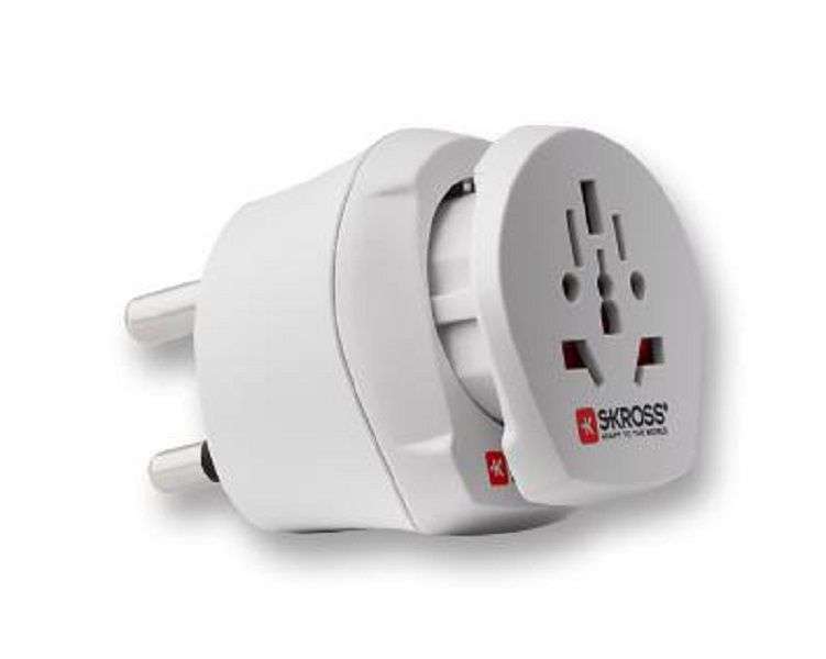 Skross (1.500202) Mains Adapter, Australia/China, Euro (Schuko & 2-pole)