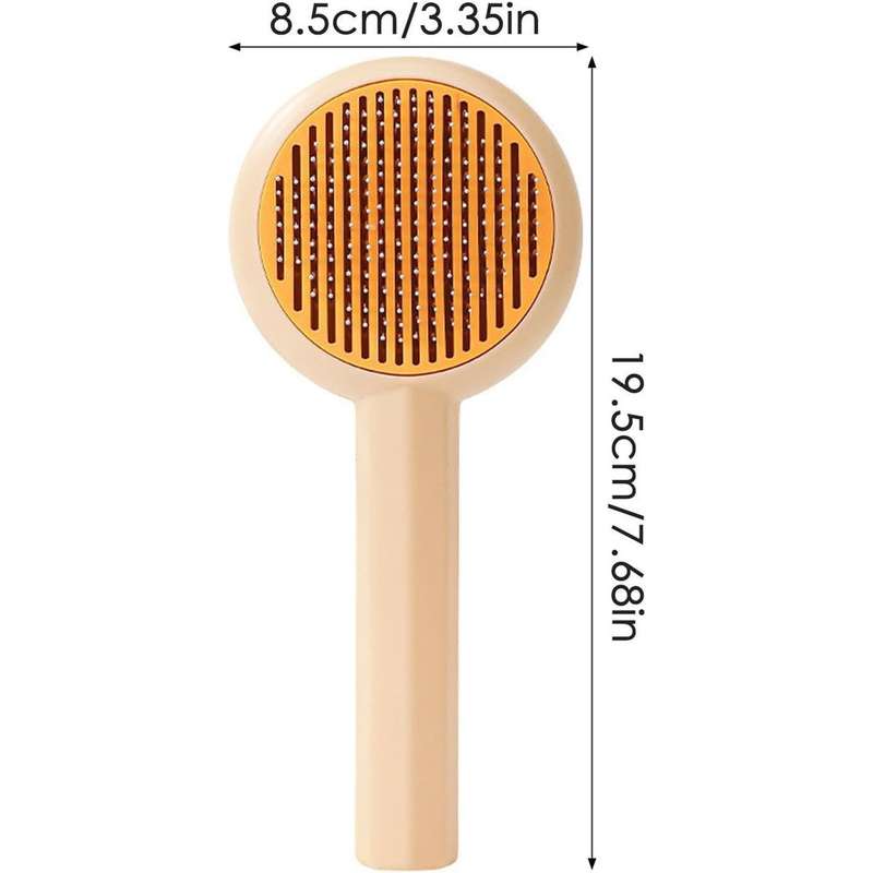 Cat Deshedding Comb for Dogs Cats Pet Brush ,Curved Pins for Fur Removal