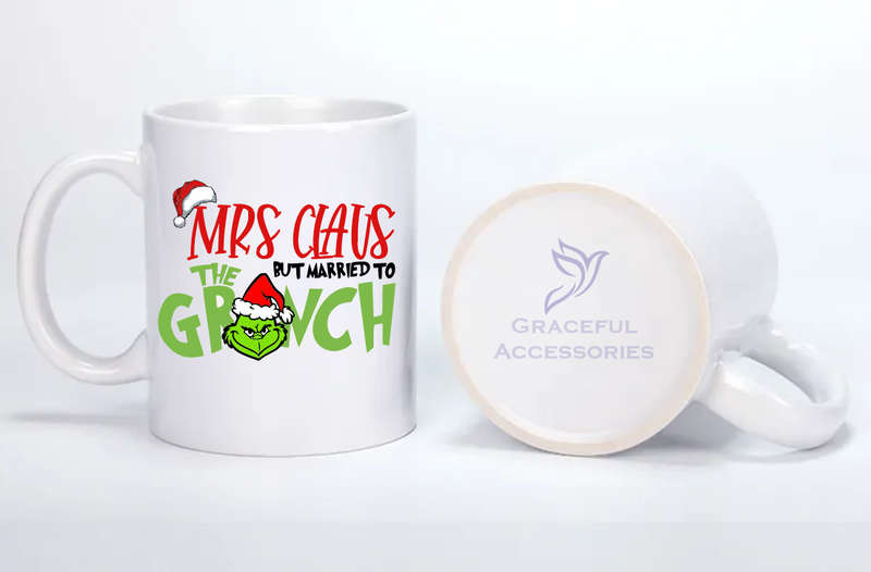 Christmas Grinch Couples Coffee Mug Set