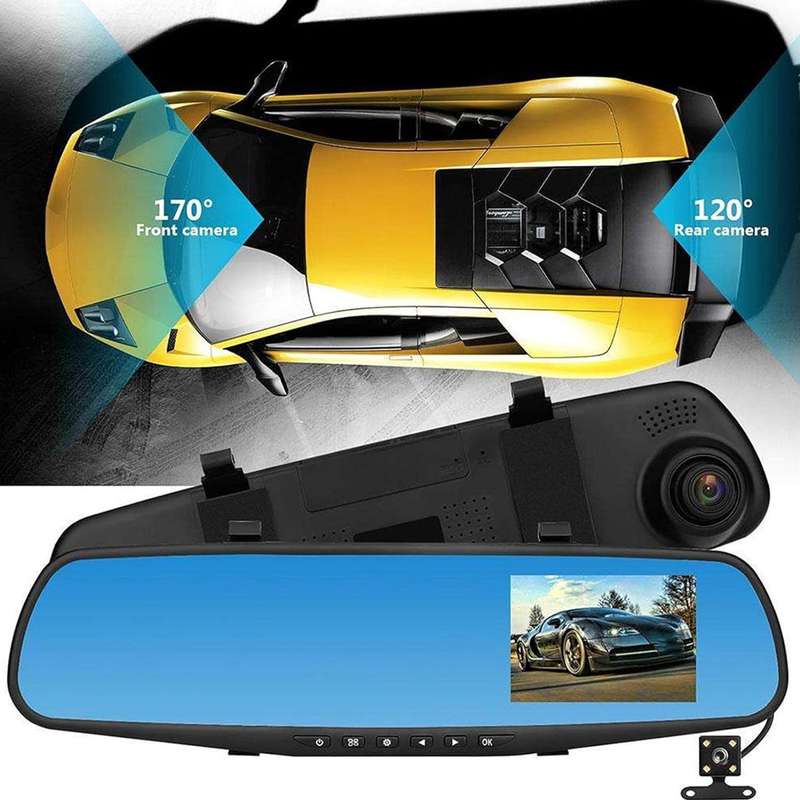 4.5 Full HD 1080p Vehicle Blackbox DVR G Sensor Rearview Mirror