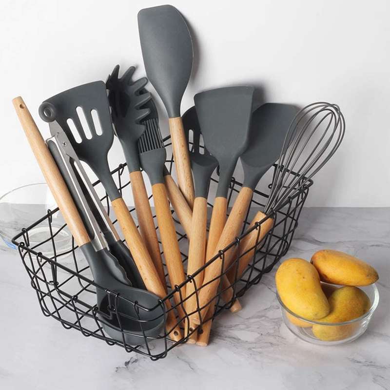 Silicone kitchen utensils - Grey
