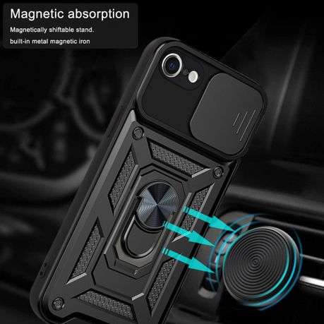 Ring stand sliding camera case for iPhone SE iPhone 7 iPhone 8