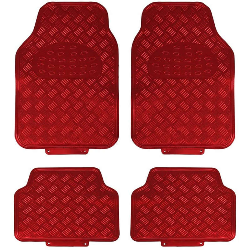 Metallic Car Mat Set - 4 Piece Set