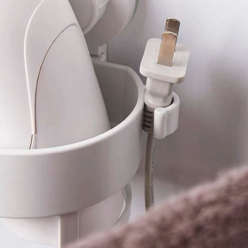 Multifunctional Hairdryer Cup Brush Holder With Vacuum Suction Cup