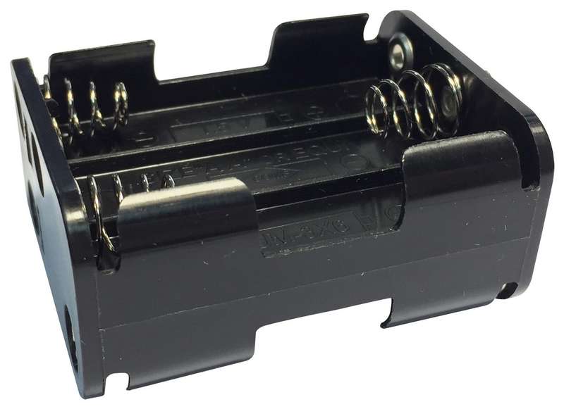 Pro Power (PE000027) Battery Holder, Snap On, AA Battery Size, 6 Position