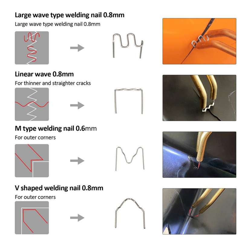 50W Hot Stapler Plastic Welding Machine Car Bumper Repair Kit